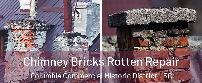 Chimney Bricks Rotten Repair Columbia Commercial Historic District - SC