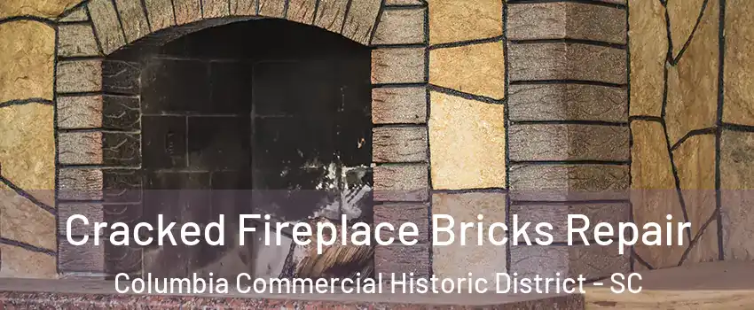Cracked Fireplace Bricks Repair Columbia Commercial Historic District - SC
