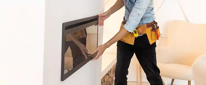 Metal Fireplace Installation in Columbia Commercial Historic District, South Carolina
