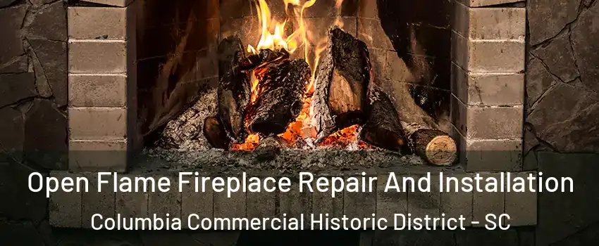 Open Flame Fireplace Repair And Installation Columbia Commercial Historic District - SC